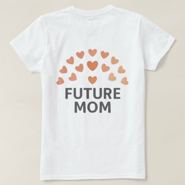 Framtida kvinnor/flickor i Mamma T-Shirt (Design baksida)