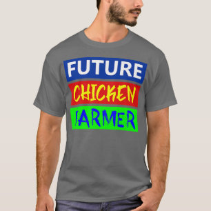Framtida kycklingfarmar, kyckling, jordbrukare, fö t shirt