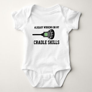 Framtida Lacrosse Player Baby Funny Cradle Skills  T Shirt