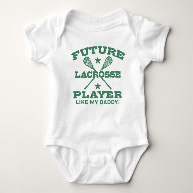 Framtida Lacrosse-spelare som min pappa T-shirt (Framsida)