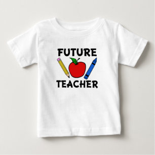 Framtida lärare rolig baby-tröja tee shirt