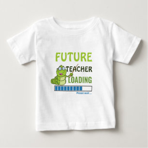 Framtida lärare som laddar Cute Birthday Party Uni T Shirt