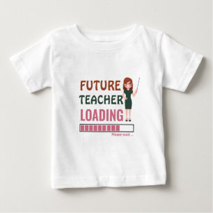 Framtida lärarlast Cute First Födelsedagsfest T Shirt