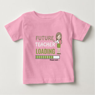 Framtida lärarlast Funny 1:a födelsedag Party T Shirt