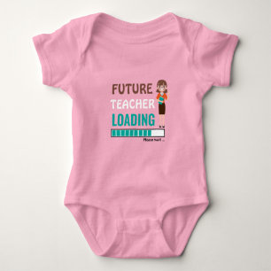 Framtida lärarlast Modern Shower Party Girl T Shirt
