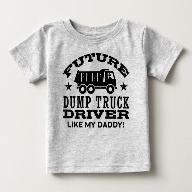 Framtida Lastbil-drivrutin som min pappa T Shirt (Framsida)