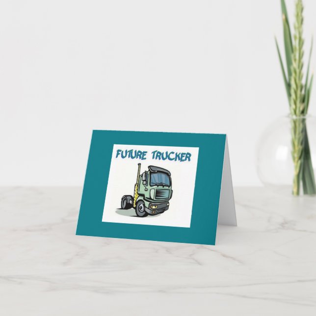 Framtida lastbilschaufför inbjudan (Framsida)