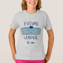 Framtida Leader Smiling Tank Girls T-shirt - Grått
