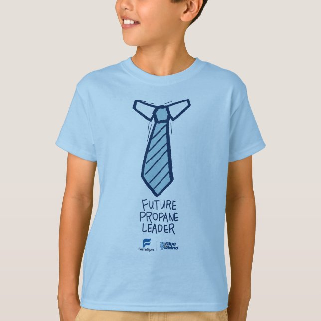 Framtida Leader Tie Boys T-shirt - blå (Framsida)
