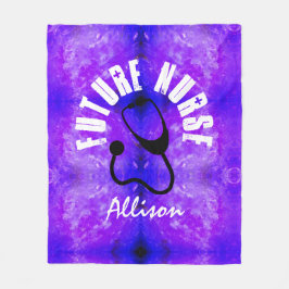 framtida Lila av sjuksköterskeform (Nurse Stethosc Fleecefilt