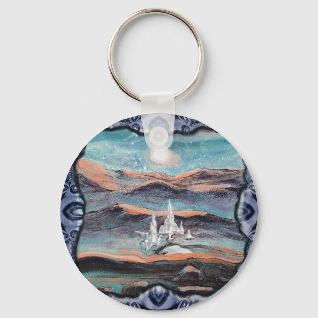 Framtida ljusstad nyckelring (Framsida)