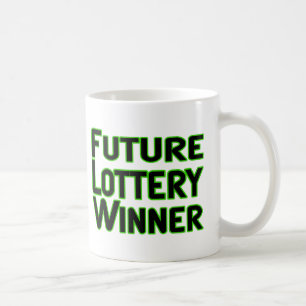 Framtida lotterivinnare kaffemugg