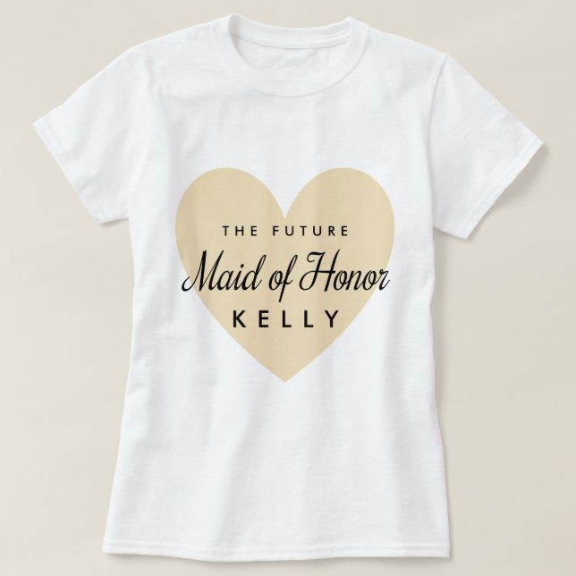 Framtida Maid of honor T-shirt (Design framsida)