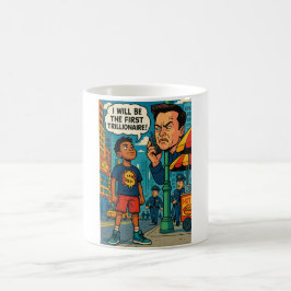 Framtida Mäktig Retro Pop Art Motiverande Mugg