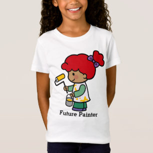 Framtida målarartist med rullverktyg t shirt