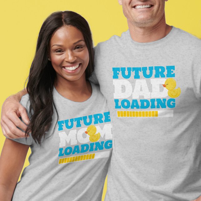 Framtida Mamma-lastning av gummi Anka T Shirt (Future Parent Loading Baby Shower T-Shirt (Unisex) Mom to Be)