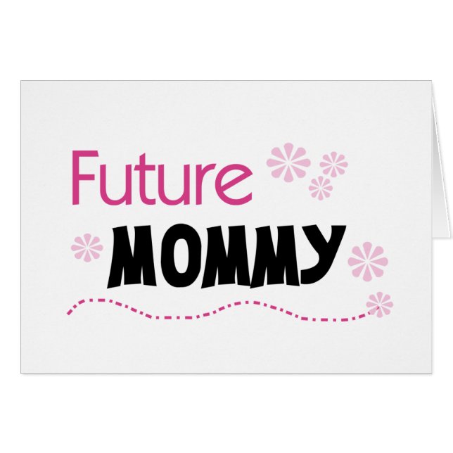 Framtida Mammor och gåvor Hälsningskort (Framsidan Horizontal)