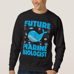 Framtida marinbiolog Ocean Snorkeling Student B Lång Ärmad Tröja