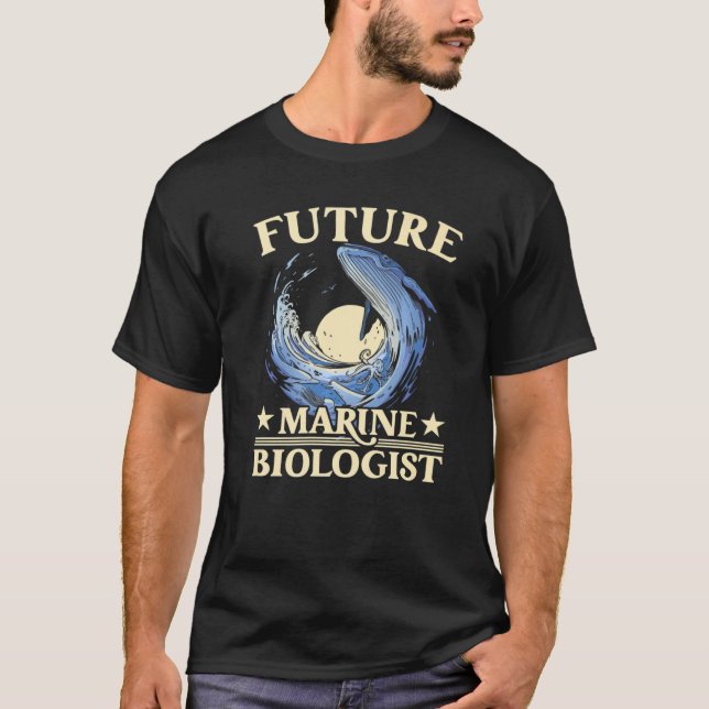Framtida marinbiologen biologi Aesthetic T Shirt (Framsida)