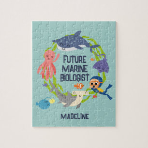 Framtida marinbiologen Puzzle Pussel