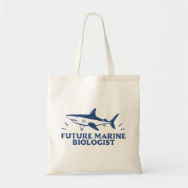 Framtida marinbiologi, haj från student tygkasse