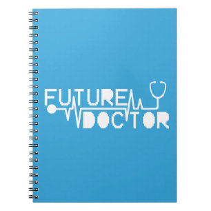 Framtida medecine Stethoscope doktor Anteckningsbok