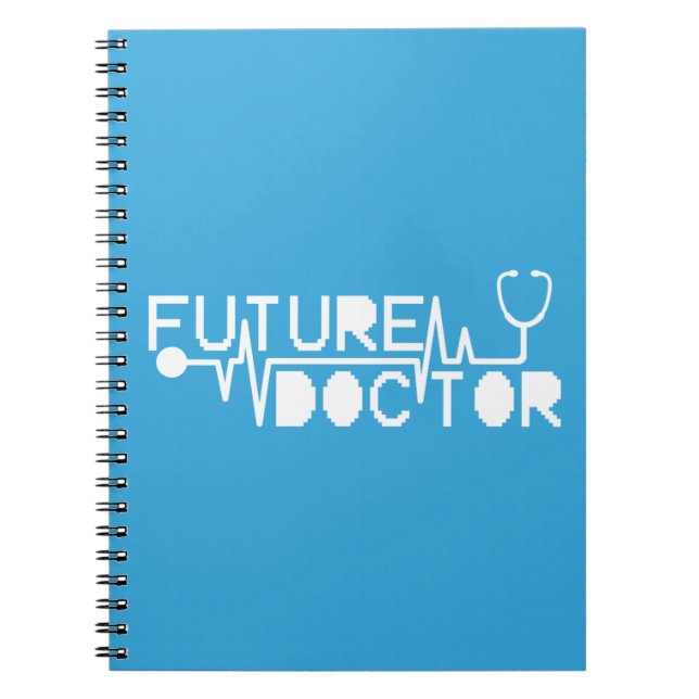 Framtida medecine Stethoscope doktor Anteckningsbok (Framsidan)