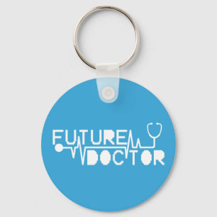 Framtida medecine Stethoscope doktor Nyckelring