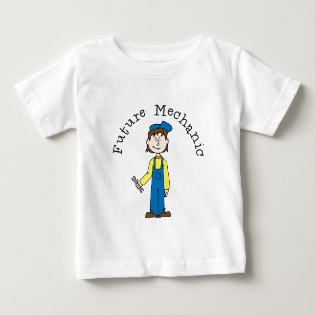 Framtida mekanikerspädbarnT-tröja Tee Shirt (Framsida)