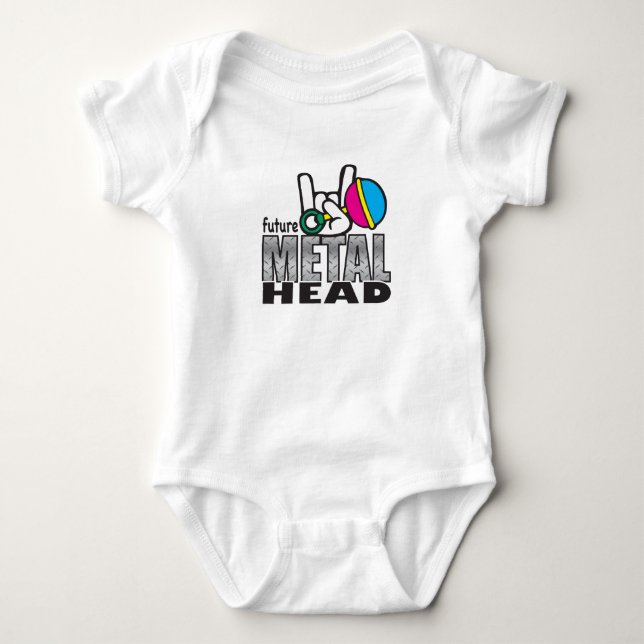 Framtida metalhead tee shirt (Framsida)