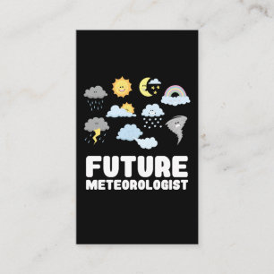 Framtida meteorologen Children Weather Watcher For Visitkort