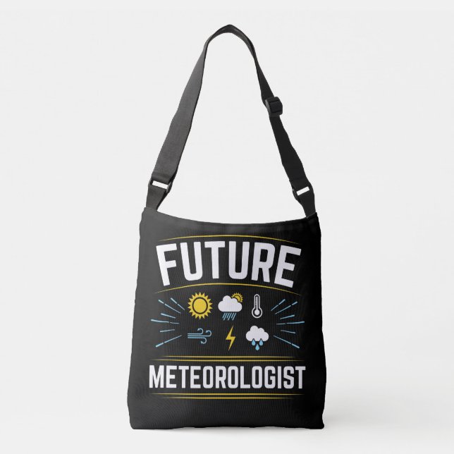 Framtida meteorololog Meteorology Student Weather Axelväska (Framsida)
