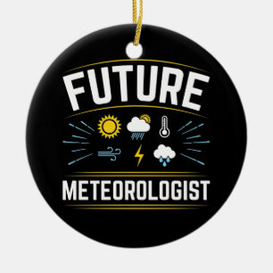 Framtida meteorololog Meteorology Student Weather Julgransprydnad Keramik
