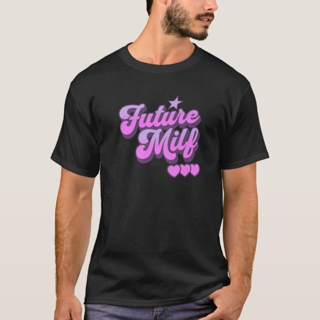 Framtida MILF Y2K Retro Stil Premium T Shirt (Framsida)
