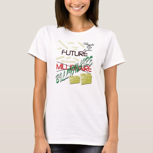 Framtida miljardärT-tröja Tee Shirt (Framsida)