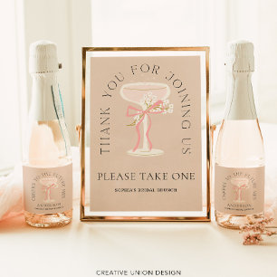 Framtida Möhippan Champagne Labels är för Reklamblad