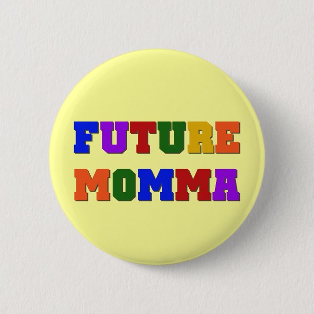 Framtida Momma Tshirts och gåvor Knapp (Framsida)