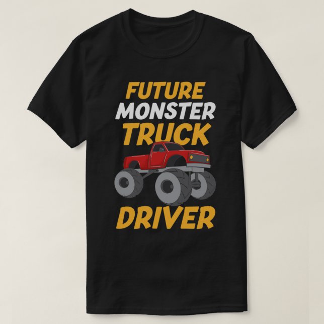 Framtida monster Lastbil-drivrutin 4 T Shirt (Design framsida)