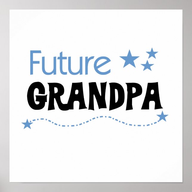 Framtida morfar- och skjortor och gåvor poster (Framsidan)