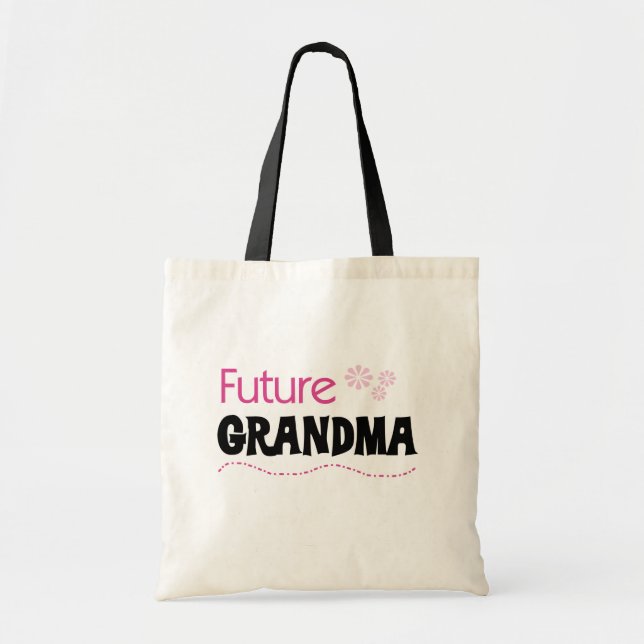 Framtida mormor- och skjortor samt gåvor tygkasse (Framsidan)