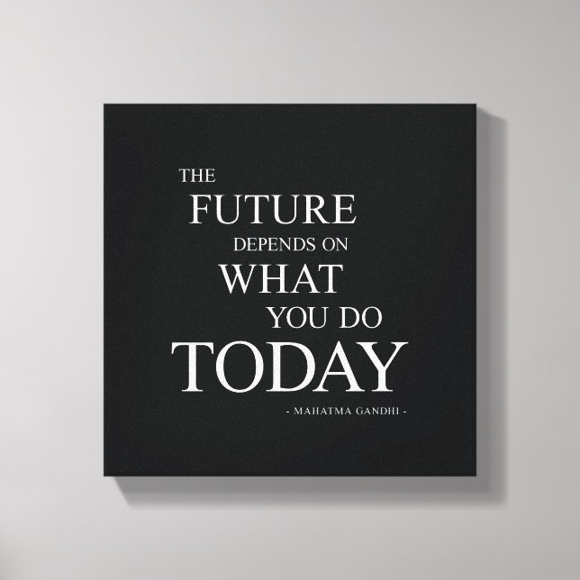 Framtida Motiverande citattecken från Wall Art Can Canvastryck (Framsida)