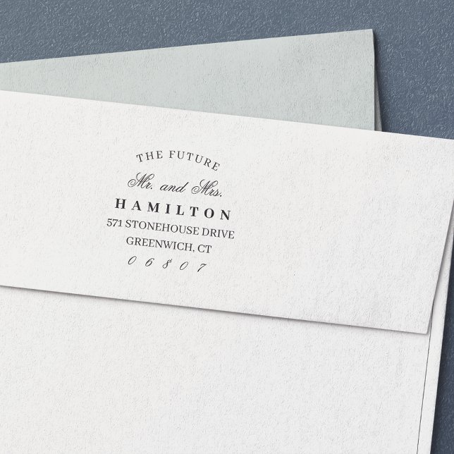 Framtida Mr. och Mrs. | RETURADRESS Självfärgande Stämpel (Skapare uppladdad)