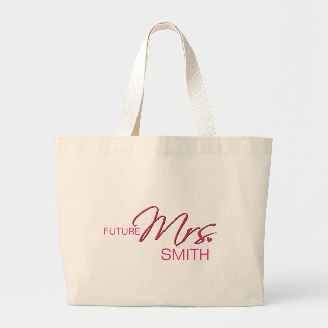 Framtida mrs Anpassade Bag Jumbo Tygkasse (Framsidan)