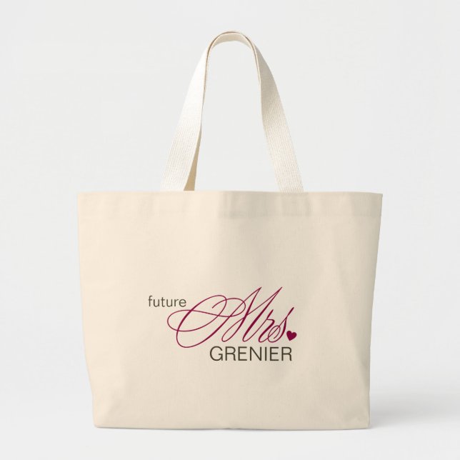 Framtida mrs Anpassade Bag Jumbo Tygkasse (Framsidan)