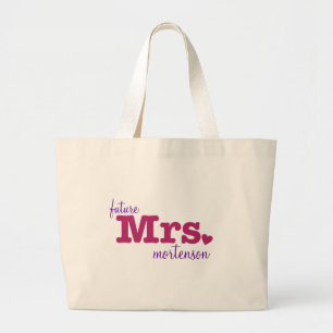 Framtida mrs Anpassade Bag Jumbo Tygkasse