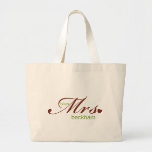 Framtida mrs Anpassade Bag Jumbo Tygkasse