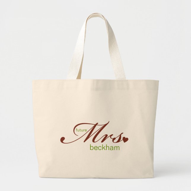 Framtida mrs Anpassade Bag Jumbo Tygkasse (Framsidan)