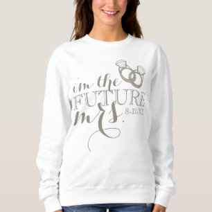 Framtida MRS Bride to be Diamond Förlovning Ring T Shirt