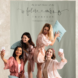 Framtida Mrs Möhippa Light Sage Photo BackDrop