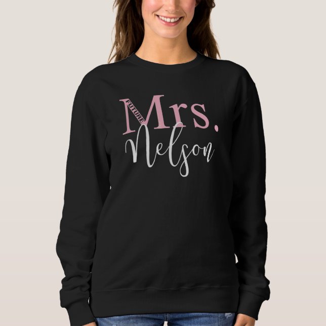 Framtida Mrs Nelson Sjungmöfest Bröllopsdusch T Shirt (Framsida)
